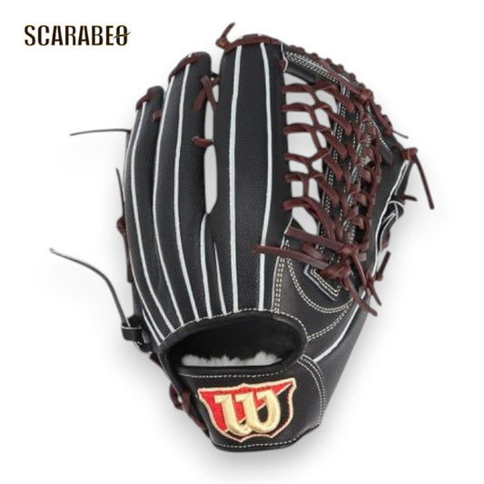 ウイルソン 硬式 外野手用 グラブ D8型 スタッフ デュアル ブラック 一般用 Wilson 硬式グローブ wbw102923