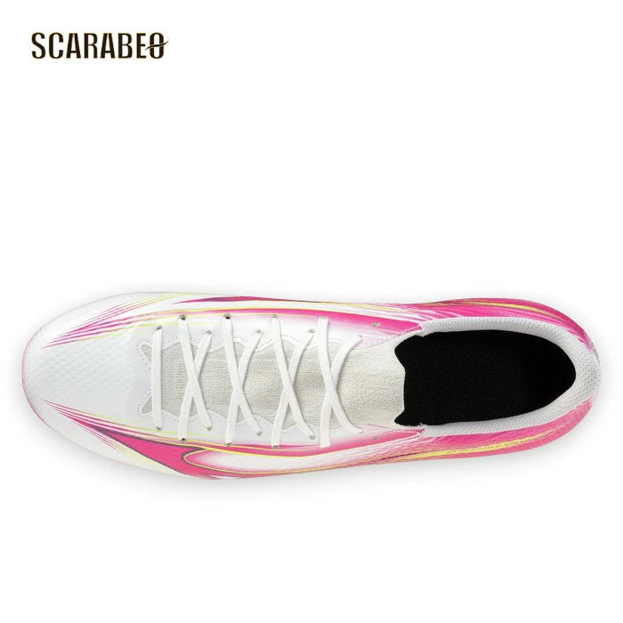 ミズノ アルファIII SELECT 64 ホワイト×ピンク サッカースパイク 固定式 3E ワイド エントリーモデル BLAZING FLAIR PACK p1ga266564