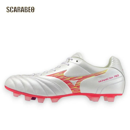 ミズノ モナルシーダ ネオ 3 WIDE ELITE P1GA262164 64 スーパーホワイトパール×ピンク サッカースパイク 3E ワイド p1ga262164