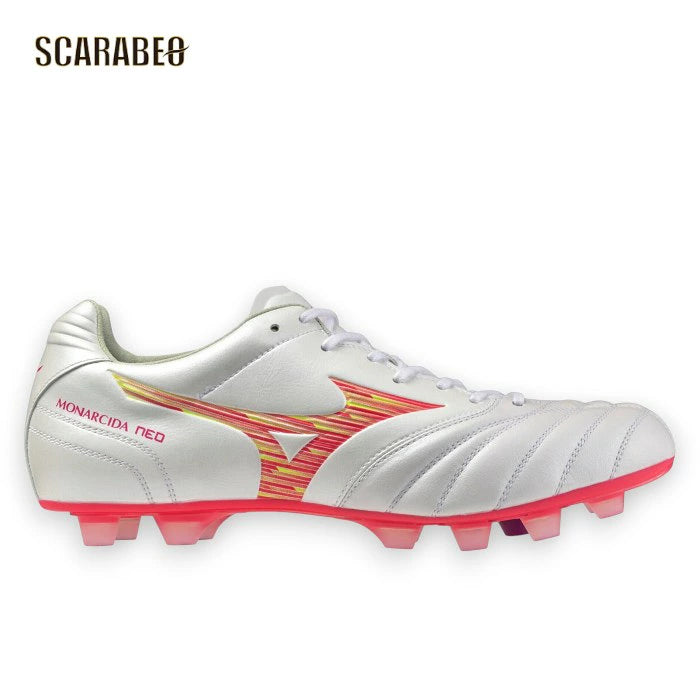 ミズノ モナルシーダ ネオ 3 WIDE ELITE P1GA262164 64 スーパーホワイトパール×ピンク サッカースパイク 3E ワイド p1ga262164