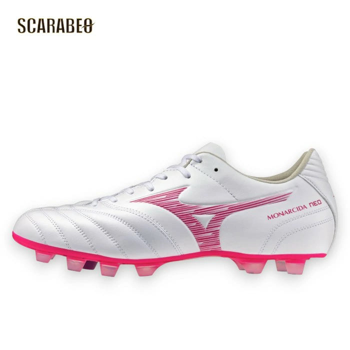 ミズノ モナルシーダ ネオ 3 WIDE PRO P1GA262364 64 ホワイト×ピンク サッカースパイク 3E ワイド p1ga262364
