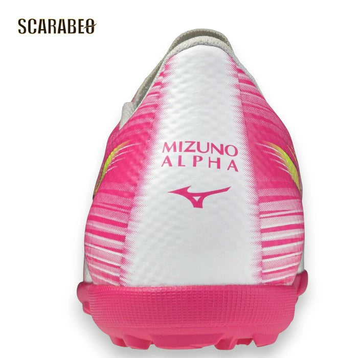 ミズノ アルファ 3 SELECT AS P1GD266564 ホワイト×ピンク サッカー トレーニングシューズ ターフ 2E ワイドラスト p1gd266564