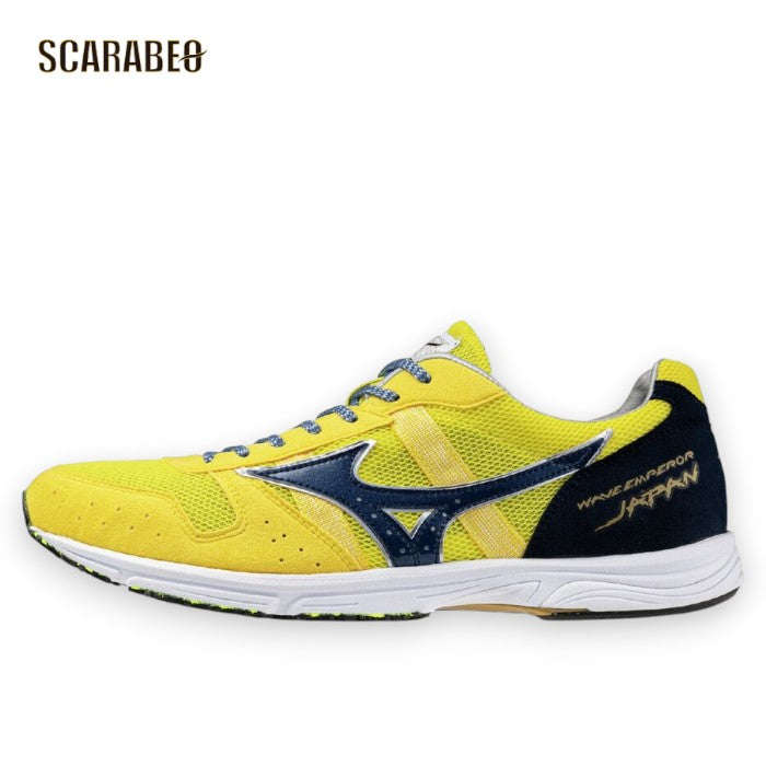 MIZUNO ミズノ ウエーブエンペラーJAPAN4 U1GD1920 21 イエロー×ネイビー×ホワイト メンズ レーシングシューズ マラソン 駅伝 軽量 スピード u1gd192021