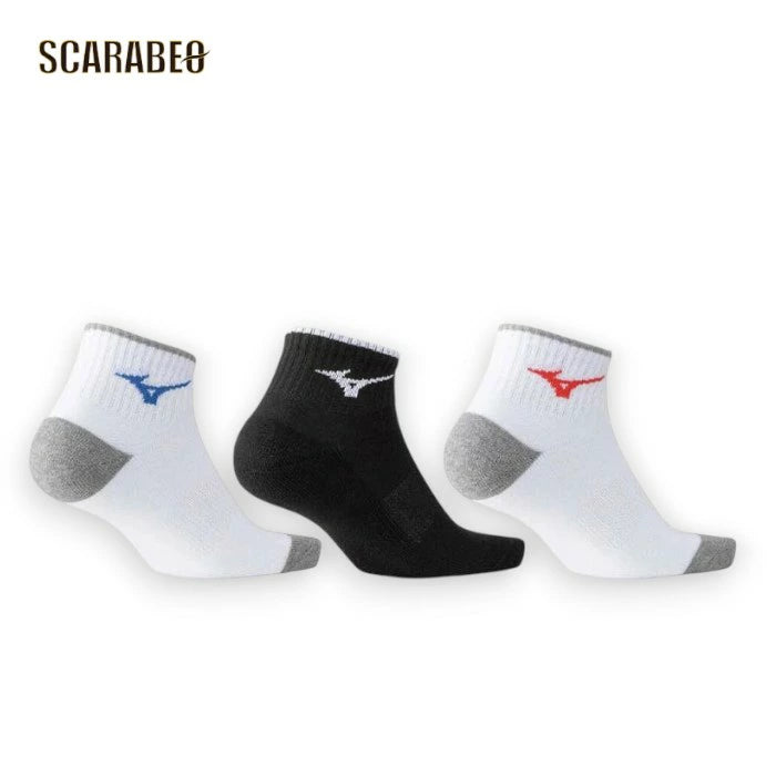 ミズノ ショートソックス 3足組 テニス ソックス メンズ レディース 靴下 スポーツソックス 11cm丈 62jx6z1099