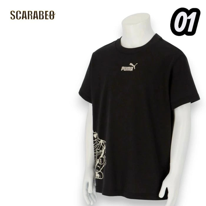 PUMA プーマ MID90S SP リラックスド グラフィック Tシャツ B メンズ 半袖Tシャツ スポーツスタイル カジュアル ビッグシルエット ロゴT 694271