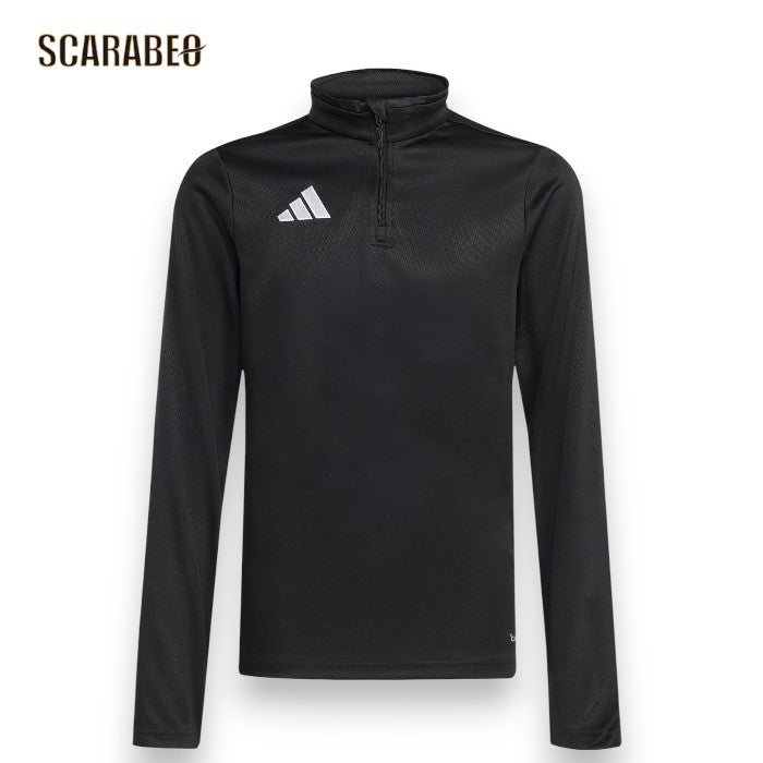 アディダス ENTRADA26 トレーニングトップ キッズ サッカー トレーニングウェア ジュニア 長袖 ハーフジップ CLIMACOOL 吸汗速乾 adidas JZ6630 rg020