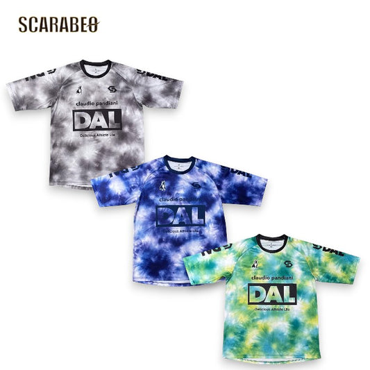 サッカージャンキー DAL tie-dye ひんやりワークアウトシャツ 半袖 プラクティスシャツ サッカー フットサル 接触冷感 DRY soccerjunky CP26A16 cp26a16
