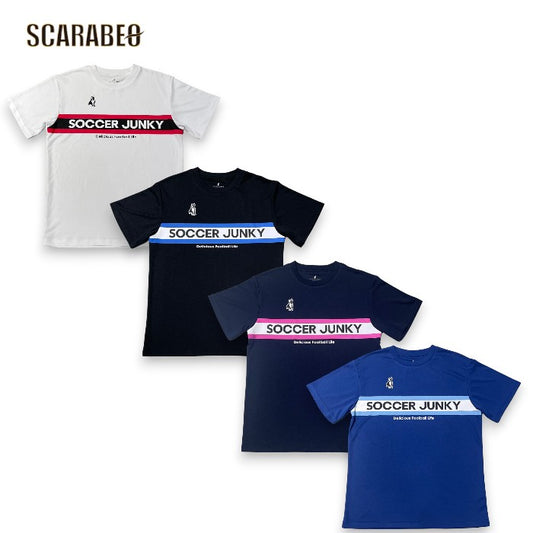 サッカージャンキー パンジェルマン ひんやりプラTEE 半袖 Tシャツ サッカー フットサル プラクティスシャツ 接触冷感 ストレッチ soccer junky sj26a18