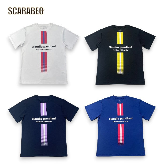 サッカージャンキー Claudio Pandiani パンジェルマン ひんやりプラTEE 半袖 プラクティスシャツ 接触冷感 DRY ストレッチ soccer junky cp26a17