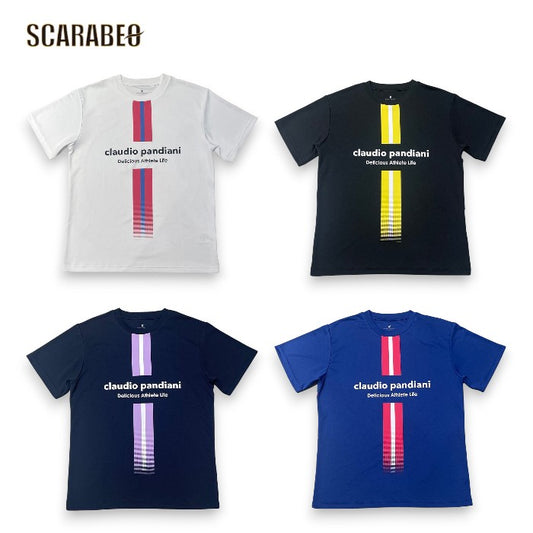 サッカージャンキー Claudio Pandiani パンジェルマン ひんやりプラTEE 半袖 プラクティスシャツ 接触冷感 DRY ストレッチ soccer junky cp26a17