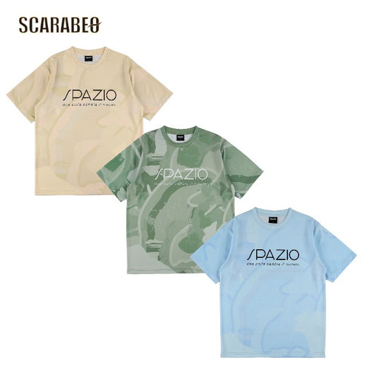 Spazio スパッツィオ ペイントプラシャツ 26SS GE-1146 サッカー プラクティスシャツ 半袖 プラシャツ 接触冷感 吸水速乾 UVケア フットサル トレーニングウェア メンズ ge1146