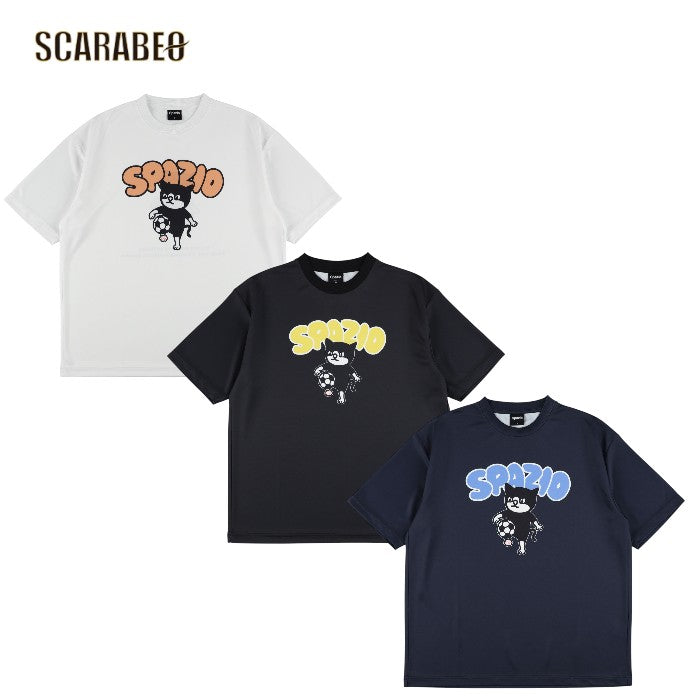 Spazio スパッツィオ PIPPOリフティング オーバーサイズプラTシャツ 26SS GE-1171 サッカー プラクティスシャツ 半袖 接触冷感 吸水速乾 UVケア フットサル トレーニングウェア メンズ ge1171