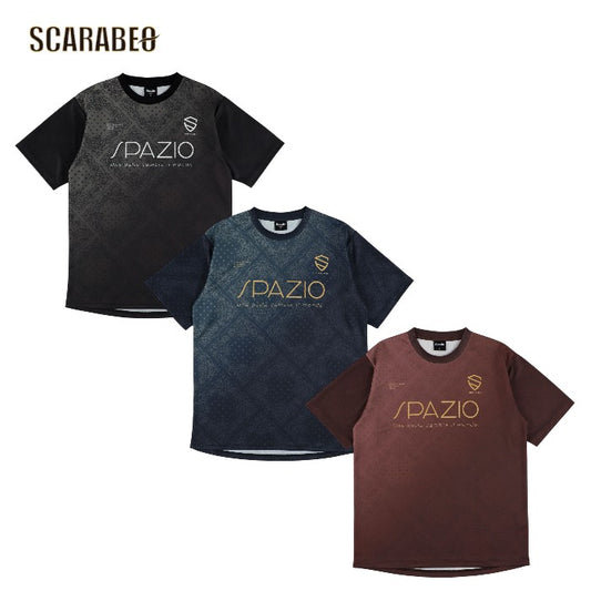 Spazio スパッツィオ ペイズリーグラデプラシャツ 26SS GE-1147 半袖 プラクティスシャツ サッカー フットサル 接触冷感 吸水速乾 UVケア メンズ ge1147