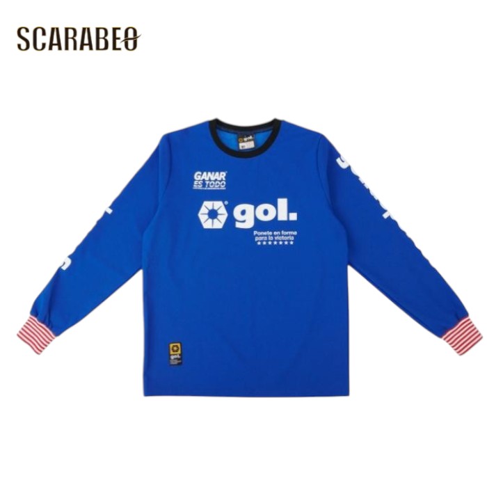 gol. ゴル 24AW 長袖ドライプレイシャツ BLU 大人用 サッカー フットサル 長袖 プラクティスシャツ トレーニングウェア g441-613