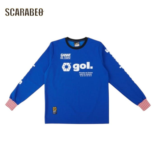 gol. ゴル 24AW 長袖ドライプレイシャツ BLU 大人用 サッカー フットサル 長袖 プラクティスシャツ トレーニングウェア g441-613