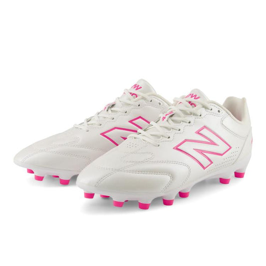 New Balance ニューバランス 442 TEAM HG V3 4E スーパーワイド サッカースパイク ホワイト/ピンク U43H60L4E HG/AG対応 u43h60l4e