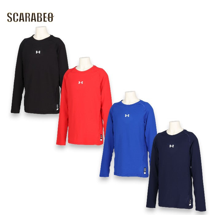 Under Armour UAヒートギア フィッティド 長袖アンダーシャツ BOYS クルーネック 接触冷感 吸汗速乾 UVカット 6012726