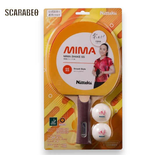 Nittaku ニッタク MIMAシェーク SS NH-5157 卓球ラケット 貼り上がり 厚ラバー 初心者 中級者向け nh5157
