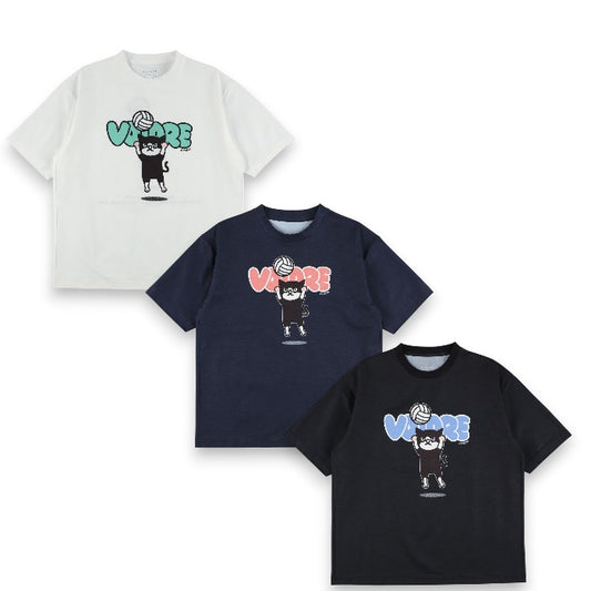 スパッツィオ 半袖Tシャツ メンズ レディース バレーボール プラクティスシャツ PIPPO キャラクター スポーツウェア カジュアル Spazio VOLARE vs0024