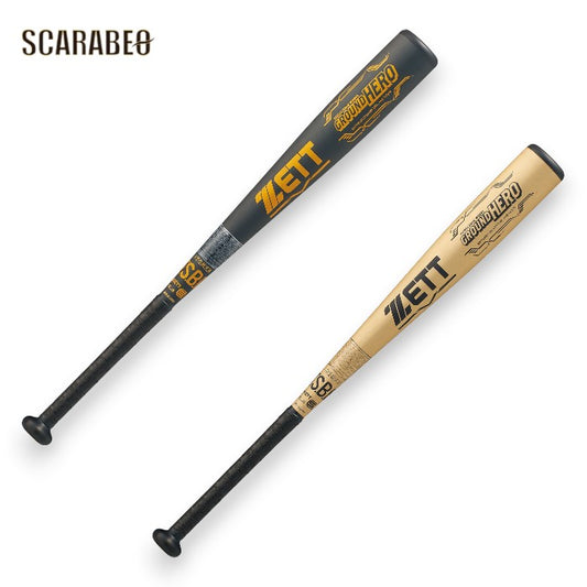 ゼット ジュニア 軟式 バット グランドヒーロー 76cm 78cm ミドルバランス 少年野球 金属バット ZETT 超々ジュラルミン bat746
