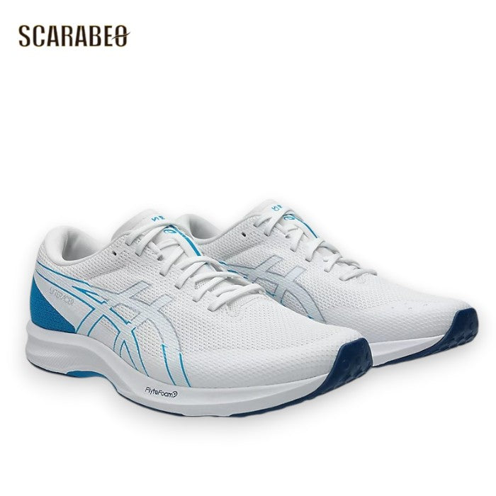 アシックス LYTERACER 6 WIDE ライトレーサー6 ワイド メンズ ランニングシューズ トレーニングシューズ 幅広 軽量 部活 asics White Grey Blue 1011b970-102