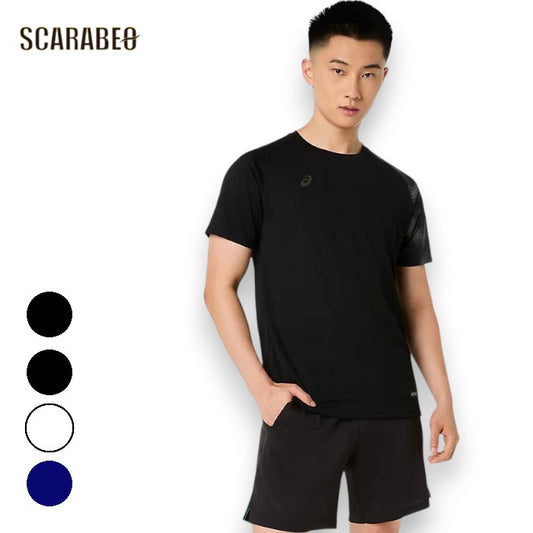 アシックス 半袖Tシャツ メンズ レディース 吸汗速乾 ドライ トレーニングウェア グラフィックT スポーツウェア ユニセックス ASICS 2033c042