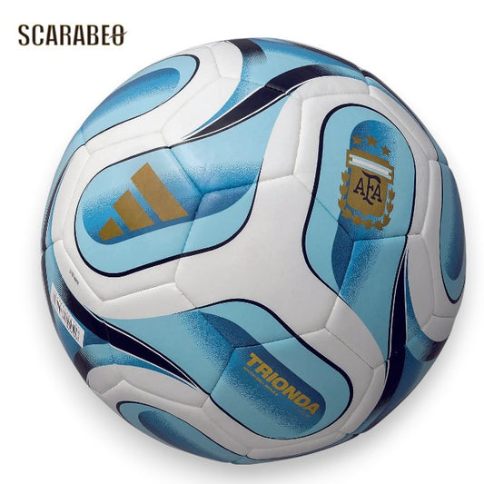 アディダス トリオンダ アルゼンチン クラブ 4号球 サッカーボール 小学生用 ジュニア 機械縫い 人工皮革 水色 ADF427AR adidas adf427ar