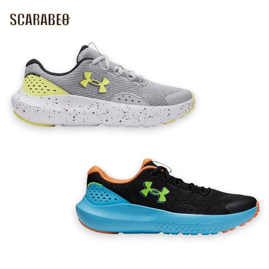 アンダーアーマー UAサージ4 キッズ ランニングシューズ ジュニア UNDER ARMOUR 軽量 通気性 子供用 運動靴 3027103