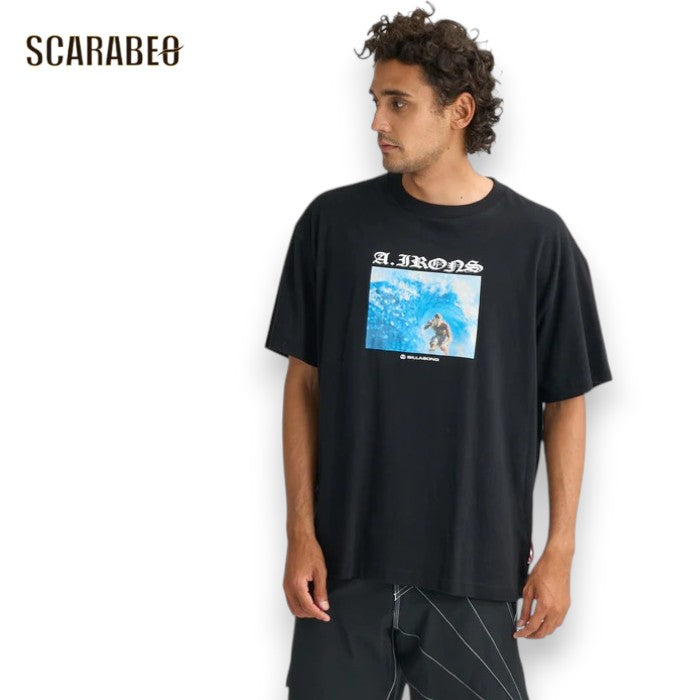 BILLABONG ビラボン メンズ 半袖Tシャツ A.I. FOREVER OG SS AI アンディ・アイアンズ サーフT プリントT BLK 2026春夏モデル bg011250