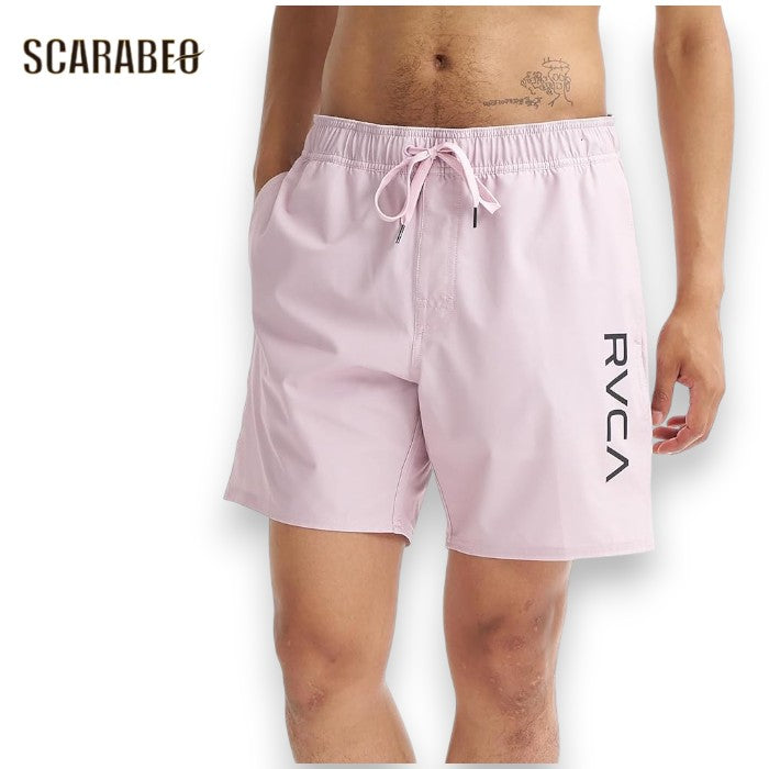 RVCA ルーカ ボードショーツ ELASTIC BS 17インチ メンズ 水着 海パン サーフパンツ 4WAYストレッチ 速乾 ショート丈 DTP ピンク 2026春夏モデル bg041501