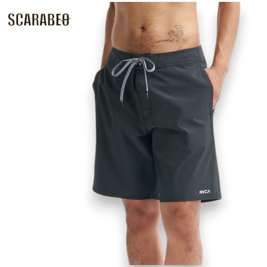 RVCA ルーカ メンズ BACK TRUNK ボードショーツ 19インチ 水着 海パン サーフパンツ 4WAYストレッチ 速乾 ミドル丈 2026春夏モデル bg041505