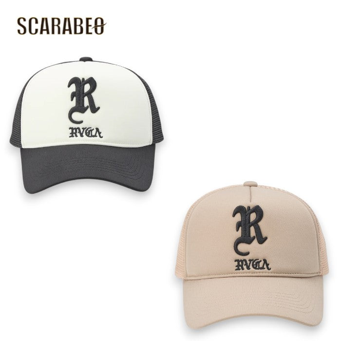 RVCA ルーカ メンズ BIG “R” MESH CAP メッシュキャップ スナップバック 帽子 ロゴ 刺繍 5パネル 通気性 2026春夏モデル bg041903
