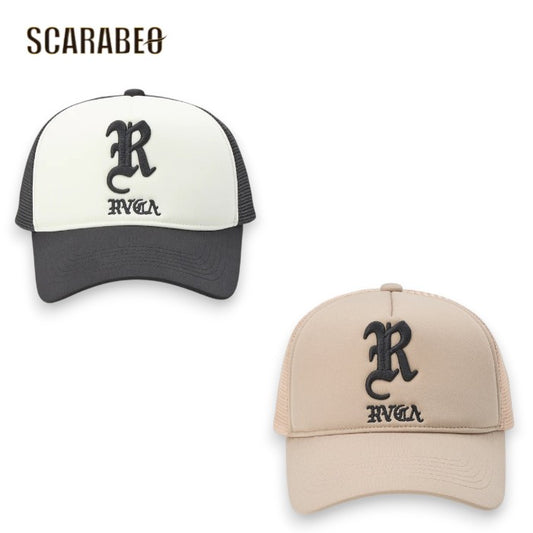RVCA ルーカ メンズ BIG “R” MESH CAP メッシュキャップ スナップバック 帽子 ロゴ 刺繍 5パネル 通気性 2026春夏モデル bg041903