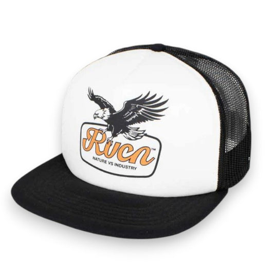 RVCA ルーカ メンズ ON WINGS TRUCKER CAP トラッカーキャップ メッシュキャップ スナップバック イーグル ロゴ 2026春夏モデル bg041991