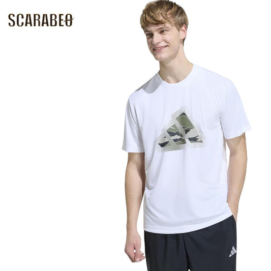 adidas アディダス 半袖Tシャツ メンズ カモ MOD JP O3648 スポーツウェア カジュアル 迷彩 カモ柄 半袖シャツ ホワイト KG5427 o3648