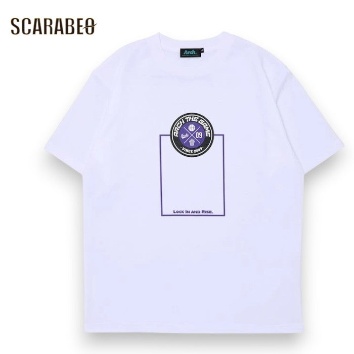 Arch アーチ バスケ Tシャツ 半袖 DRY No-limits paint tee ホワイト 吸汗速乾 バスケットボール トレーニングウェア メンズ レディース t126-116