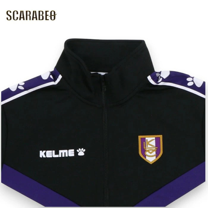 ケルメ GALA トラックジャケット メンズ サッカー フットサル ジャージ KELME KV23S930 トレーニングウェア ブラック kv23s930
