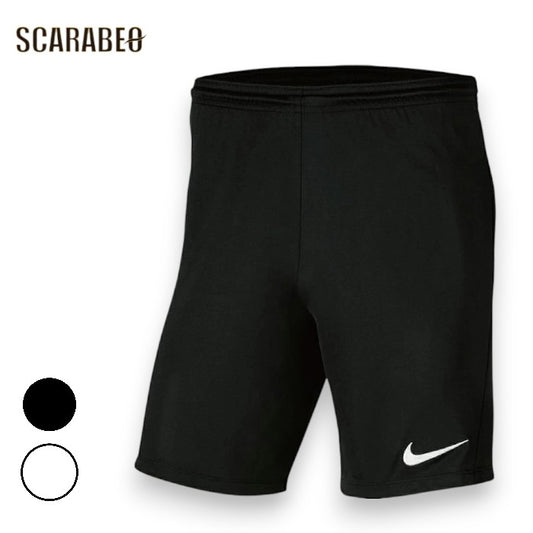 ナイキ NIKE ジュニア サッカー パンツ パーク3 ニットショート NB NI1757 キッズ ハーフパンツ DRI-FIT 吸汗速乾 トレーニングウェア ブラック ホワイト bv6865