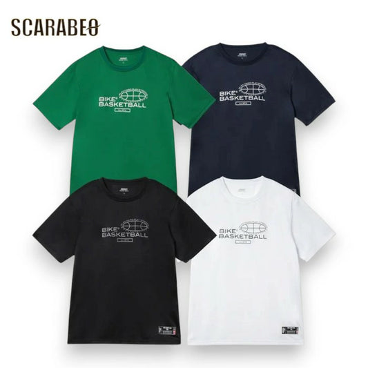 BIKE バイク バスケットボール Tシャツ メンズ 半袖 プラクティスTシャツ BK6700 練習着 吸汗速乾風 ポリエステル bk6700