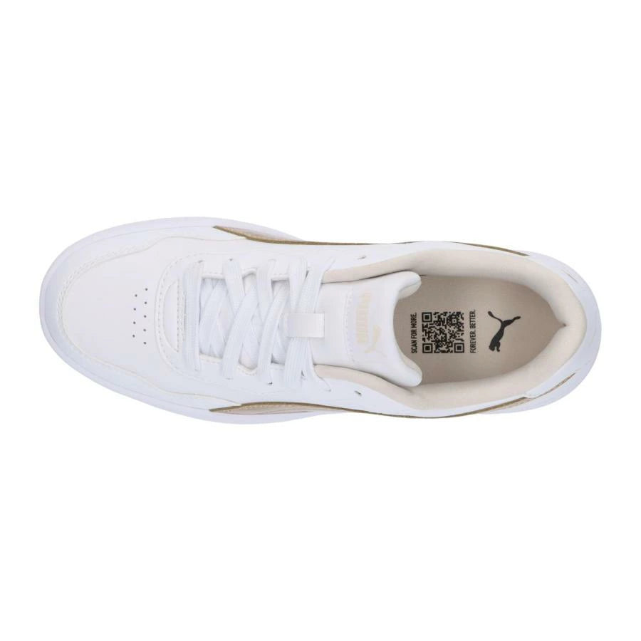プーマ 厚底スニーカー レディース コートラリースカイメタル 405077-01 ホワイト ゴールド PUMA スニーカー 厚底 シューズ 405077-01