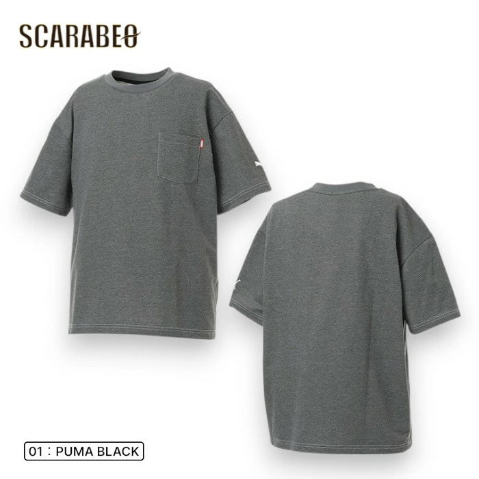 プーマ 半袖Tシャツ メンズ ESS エレベーテッド デニムライク Tシャツ PUMA リラックスフィット UVカット UPF50+ ポケット付き スポーツ カジュアル 693739