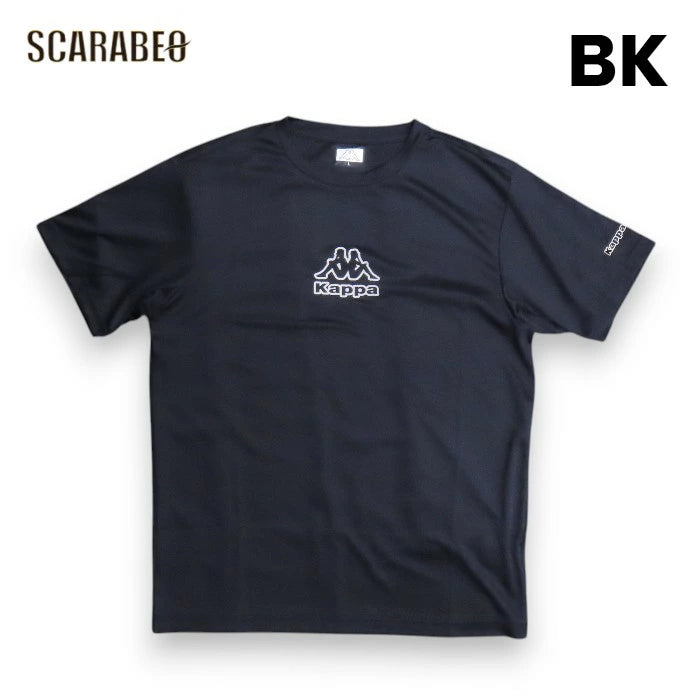 Kappa カッパ 半袖シャツ メンズ レディース スポーツシャツ トレーニングウェア 吸汗速乾 ブラック ネイビー ホワイト 216926