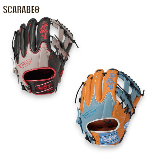 ローリングス ソフトボール グローブ HYPER TECH COLORS オールラウンド用 サイズ11.75 即使用 グラブ Rawlings gs6htc565w