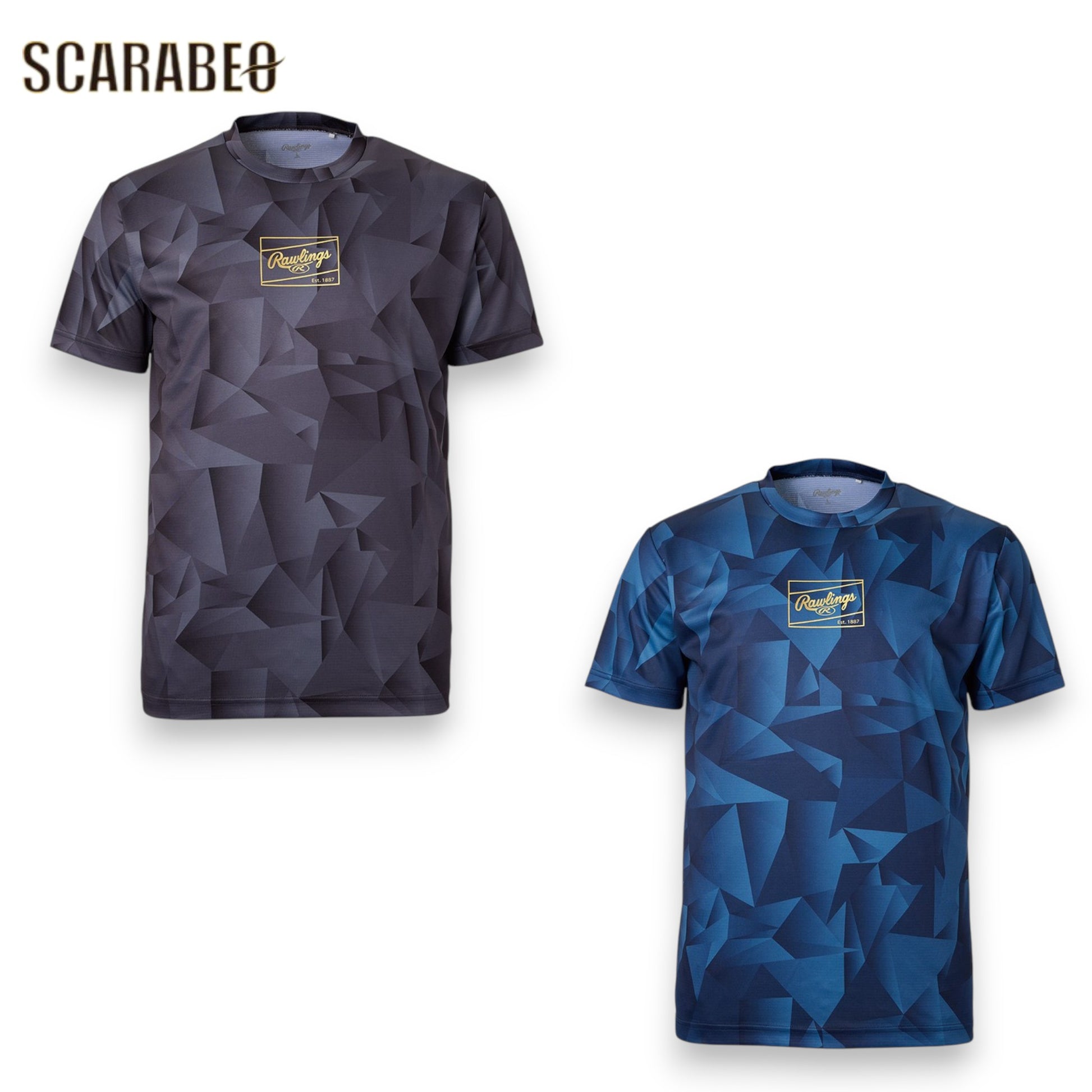 ローリングス ジュニア トライアングルG Tシャツ 昇華グラフィック 半袖 フルグラフィック 子供用 スポーツTシャツ 練習着 ast16s01j
