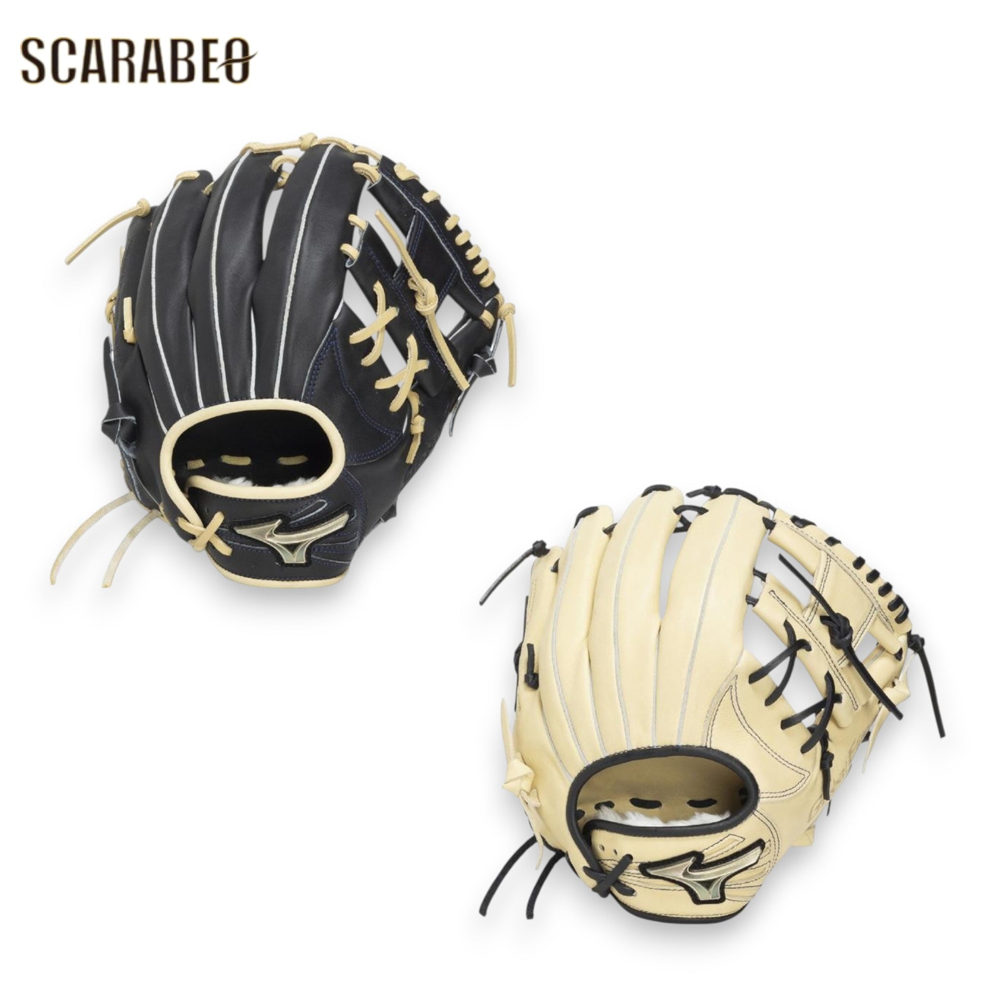 ミズノ グローバルエリート ソフトボール グローブ SELECT 内野手用 サイズ9 ブラック×ブロンド ブロンド×ブラック ソフトボールグラブ 1ajgs34413