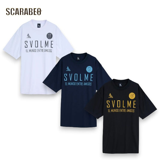 SVOLME スボルメ ロゴプラT 半袖 Tシャツ ユニセックス サッカー フットサル トレーニングウェア メンズ レディース ドライ 吸汗速乾 練習着 スポーツウェア 1261-53100
