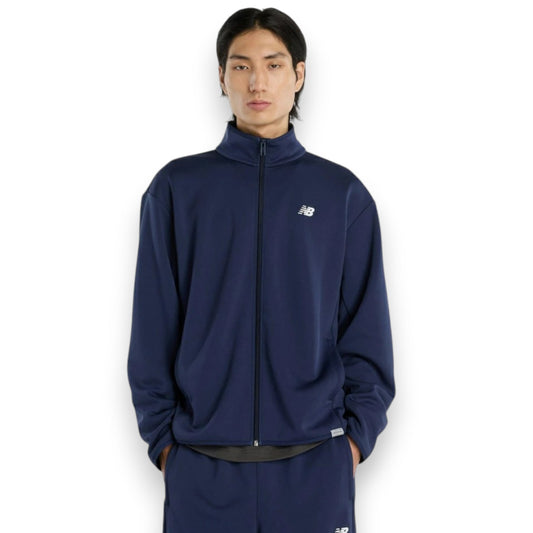 New Balance ニューバランス ニットトラックジャケット メンズ トレーニングウェア フルジップ ジャージ アウター スポーツウェア ランニング カジュアル 2026SS mj61h8ov