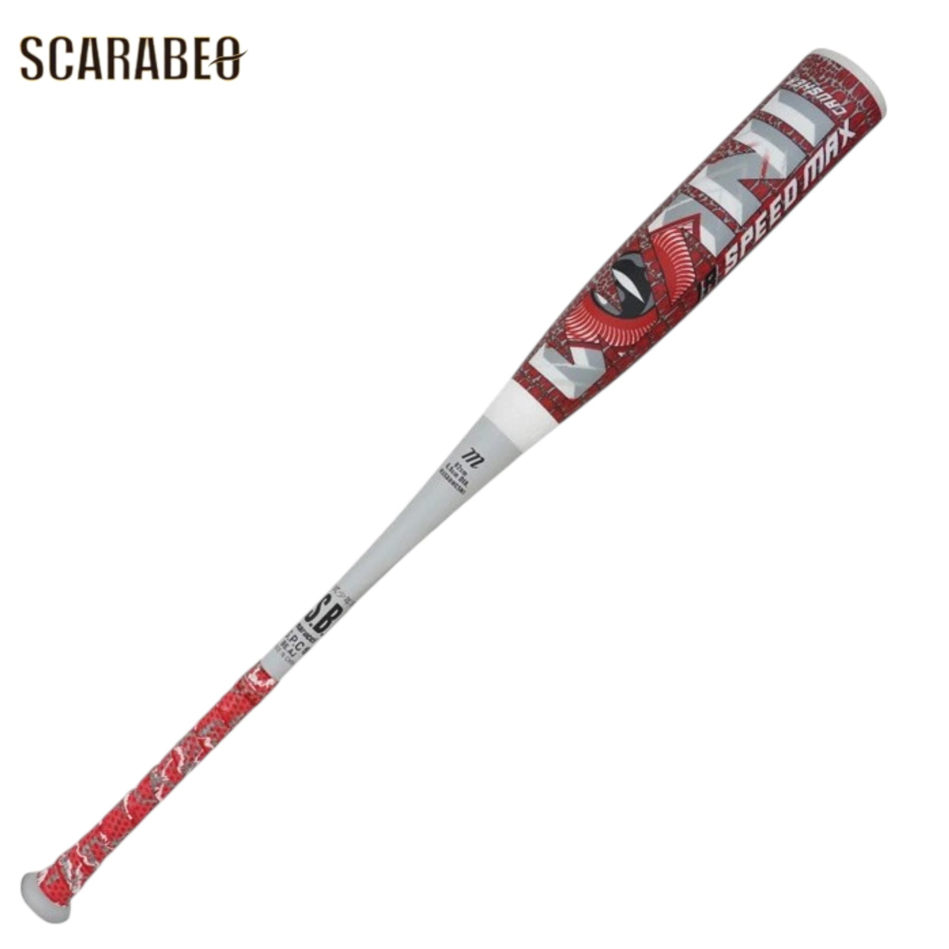marucci マルーチ 少年軟式バット ワニクラッシャー スピードマックス WANI CRUSHER SPEED MAX ミドルバランス ジュニア用 M号球対応 ウレタン コンポジット 軽量 高反発 バットケース付き mjjsbbwcsmj