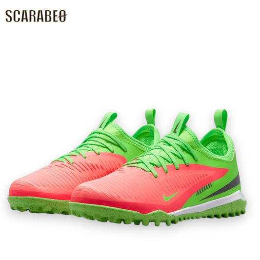 ナイキ ジュニア ファントム6 LOW アカデミー TF ハーランドモデル トレーニングシューズ ターフ用 サッカー NIKE Phantom 子供用 レッド グリーン hq2040-603