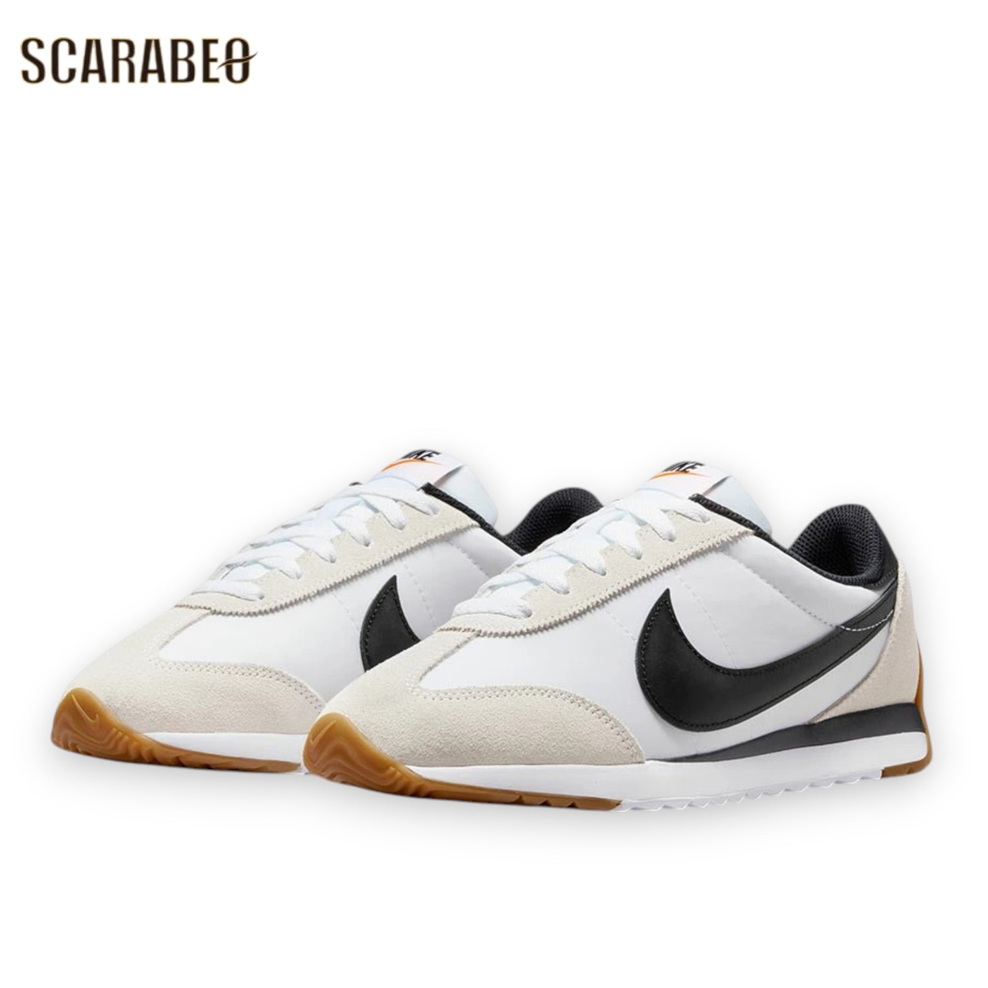 ナイキ パシフィック レディース スニーカー NIKE HM4771-105 ローカット レザー スエード カジュアルシューズ 70年代風 通勤 通学 ホワイト ブラック hm4771-105